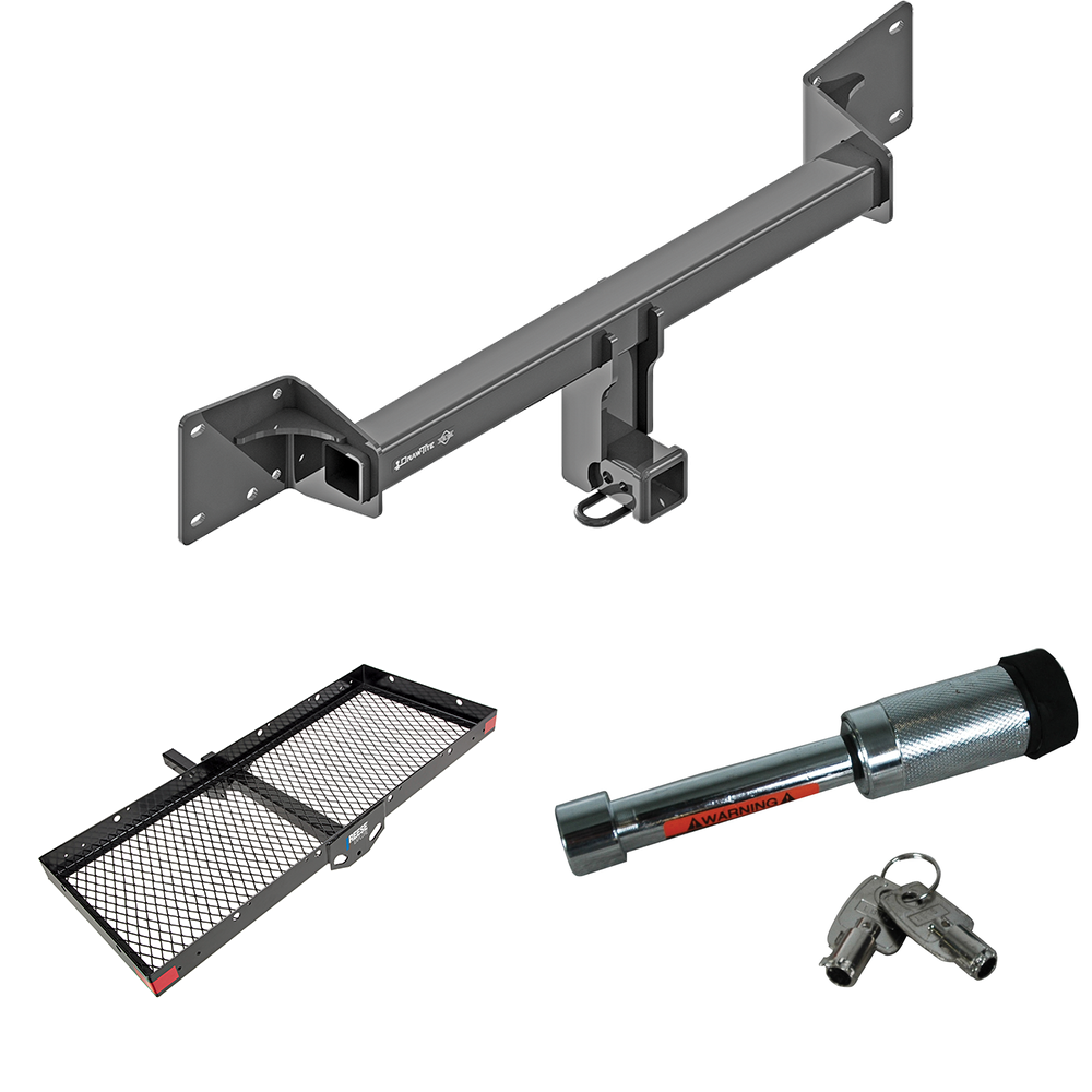 Se adapta al paquete de enganche de remolque Audi Q5 2018-2023 con transportador de carga de 48" x 20" + bloqueo de enganche de Draw-Tite