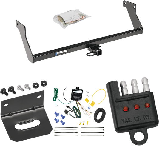 Fits 2007-2007 Dodge Caliber Trailer Hitch Tow PKG w/ 4-Flat Wiring Harness + Bracket + Tester By Reese Towpower