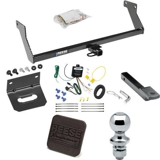 Fits 2007-2007 Dodge Caliber Trailer Hitch Tow PKG w/ 4-Flat Wiring Harness + Draw-Bar + 1-7/8" Ball + Wiring Bracket + Hitch Cover By Reese Towpower