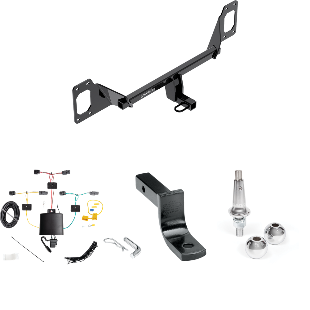 Se adapta al paquete de remolque de enganche de remolque Honda Civic 2022-2023 con arnés de cableado de 4 planos + barra de tracción + bolas intercambiables de 1-7/8" y 2" (para cupé, excepto modelos con modelos de escape central) de Draw-Tite