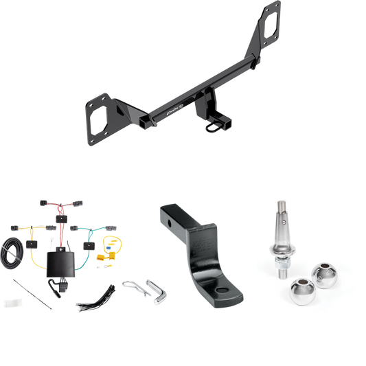 Se adapta al paquete de remolque de enganche de remolque Honda Civic 2022-2023 con arnés de cableado de 4 planos + barra de tracción + bolas intercambiables de 1-7/8" y 2" (para cupé, excepto modelos con modelos de escape central) de Draw-Tite