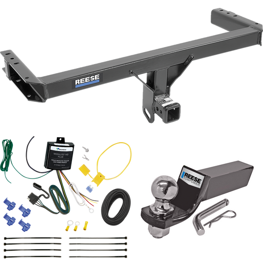 Fits 2015-2023 Porsche Macan Trailer Hitch Tow PKG w/ 4-Flat Wiring + Starter Kit Ball Mount w/ 2" Drop & 2" Ball (Excludes: S-Models Models) By Reese Towpower