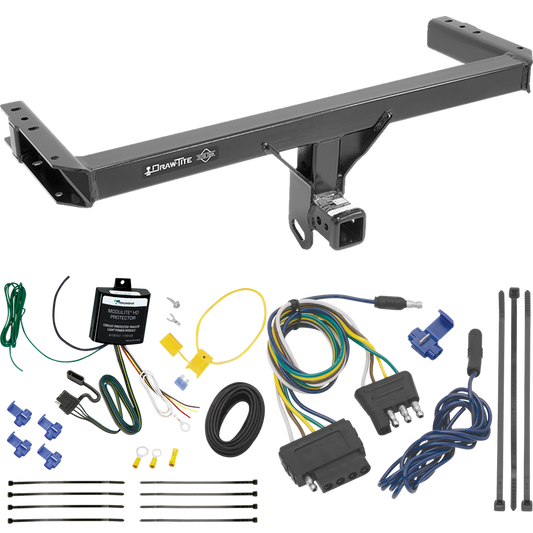 Fits 2013-2017 Audi Q5 Trailer Hitch Tow PKG w/ 5-Flat Wiring Harness By Draw-Tite