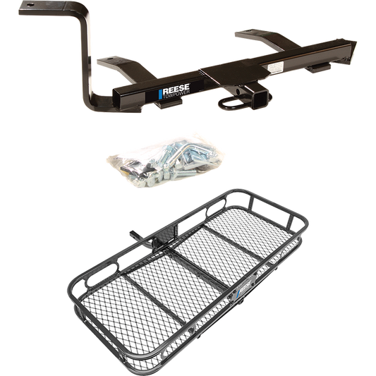 Se adapta al paquete de remolque con enganche para remolque Volkswagen Jetta City 2007-2009 con estante portacargas de 48" x 20" (para modelos Sedan, (solo Canadá)) de Reese Towpower