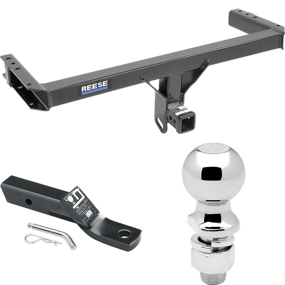 Fits 2011-2017 Audi Q5 Trailer Hitch Tow PKG w/ Ball Mount w/ 2" Drop + 2-5/16" Ball By Reese Towpower