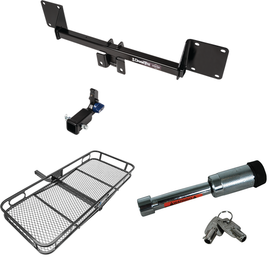 Fits 2021-2022 Mercedes-Benz GLE350 Trailer Hitch Tow PKG w/ 60" x 24" Cargo Carrier + Hitch Lock By Draw-Tite