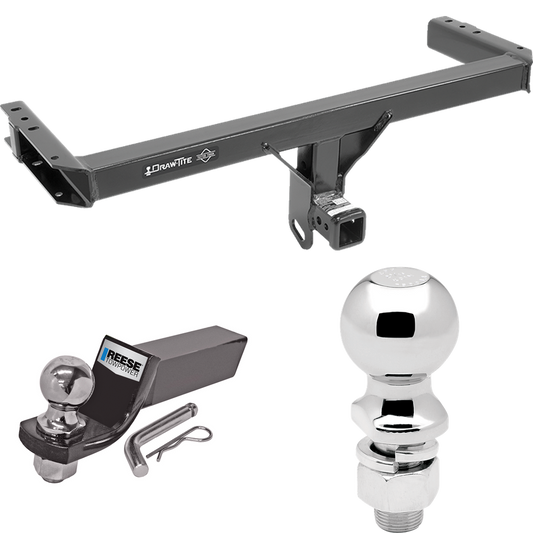 Fits 2015-2023 Porsche Macan Trailer Hitch Tow PKG w/ Starter Kit Ball Mount w/ 2" Drop & 2" Ball + 2-5/16" Ball (Excludes: S-Models Models) By Draw-Tite