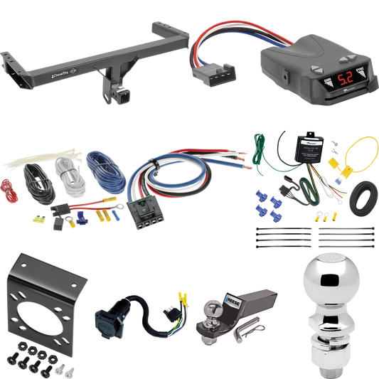 Se adapta al paquete de enganche de remolque Audi Q5 2011-2012 con control de freno Tekonsha Brakeman IV + adaptador de cableado BC genérico + cableado RV de 7 vías + soporte de bola y caída de 2" y 2-5/16" de Draw-Tite