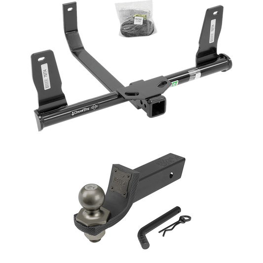 Fits 2010-2015 Mercedes-Benz GLK350 Trailer Hitch Tow PKG + Interlock Tactical Starter Kit w/ 2" Drop & 2" Ball By Draw-Tite