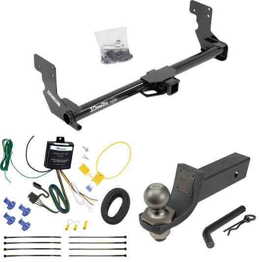 Fits 2016-2023 Mercedes-Benz Metris Trailer Hitch Tow PKG w/ 4-Flat Wiring + Interlock Tactical Starter Kit w/ 2" Drop & 2" Ball By Draw-Tite