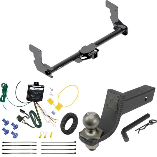 Fits 2016-2023 Mercedes-Benz Metris Trailer Hitch Tow PKG w/ 4-Flat Wiring + Interlock Tactical Starter Kit w/ 3-1/4" Drop & 2" Ball By Reese Towpower