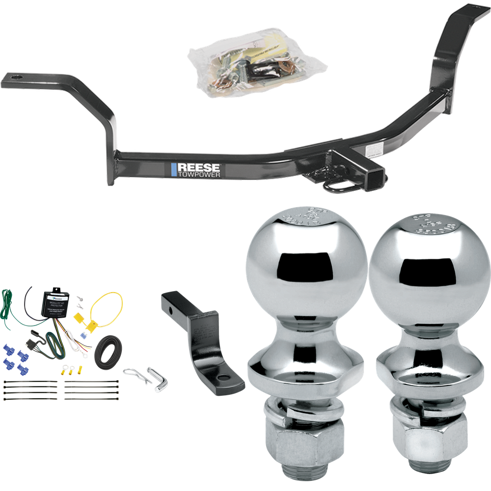 Se adapta al paquete de remolque Honda Civic 2001-2005 con arnés de cableado de 4 planos + barra de tracción + bola de 1-7/8" + 2" de Reese Towpower