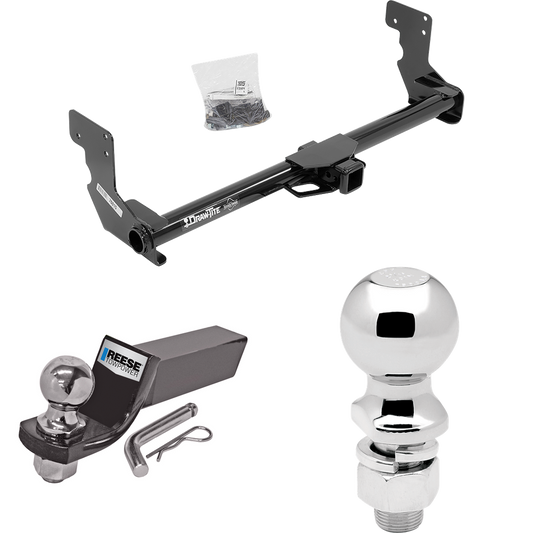 Fits 2016-2023 Mercedes-Benz Metris Trailer Hitch Tow PKG w/ Starter Kit Ball Mount w/ 2" Drop & 2" Ball + 2-5/16" Ball By Draw-Tite