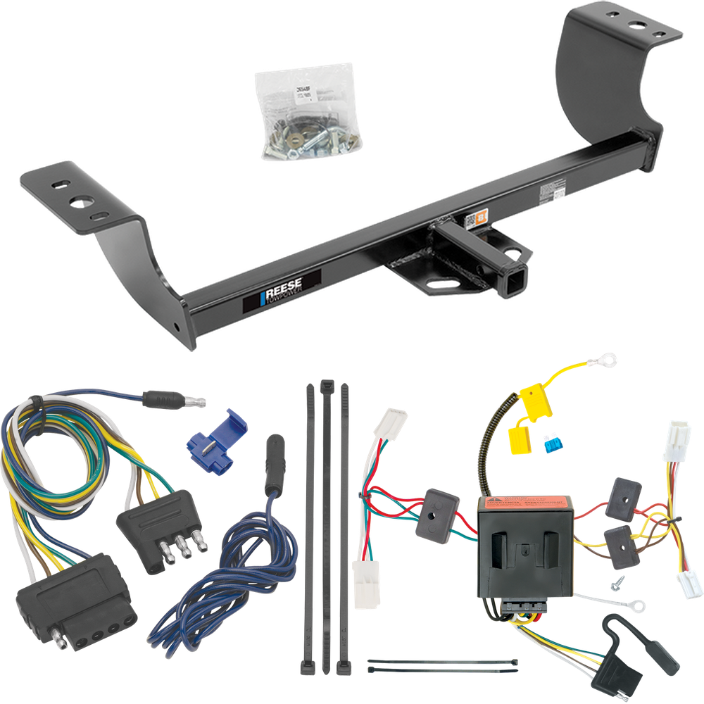 Fits 2011-2014 Dodge Charger Trailer Hitch Tow PKG w/ 5-Flat Wiring Harness By Reese Towpower