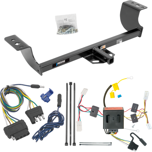 Fits 2011-2014 Dodge Charger Trailer Hitch Tow PKG w/ 5-Flat Wiring Harness By Reese Towpower