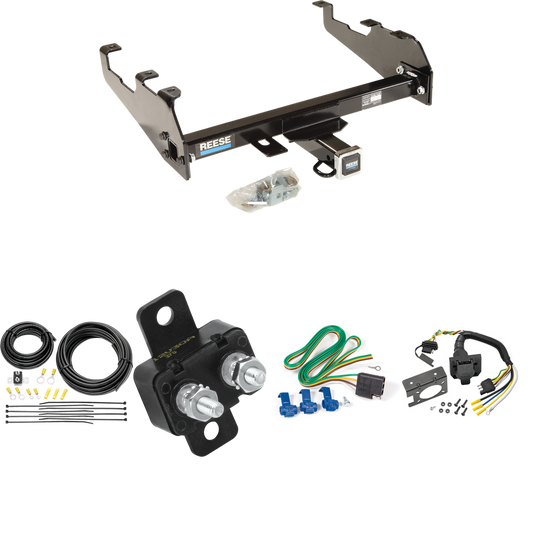 Fits 1981-1993 Dodge W250 Trailer Hitch Tow PKG w/ 7-Way RV Wiring (For w/Deep Drop Bumper Models) By Reese Towpower