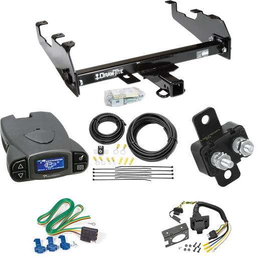 Se adapta al paquete de enganche de remolque Dodge W100 1967-1977 con control de freno Tekonsha Prodigy P3 + cableado RV de 7 vías (para modelos con parachoques de caída profunda) de Draw-Tite