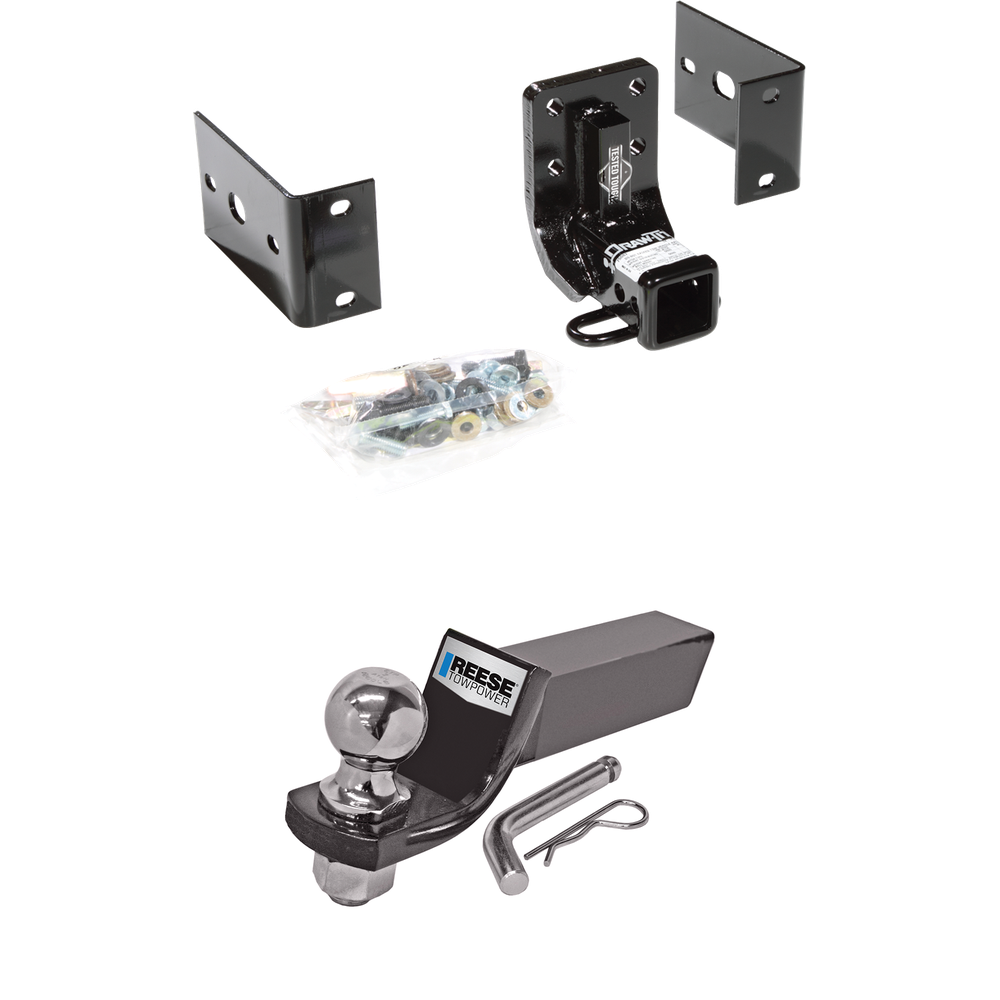 Fits 1998-2002 Mercedes-Benz ML320 Trailer Hitch Tow PKG w/ Starter Kit Ball Mount w/ 2" Drop & 2" Ball By Draw-Tite