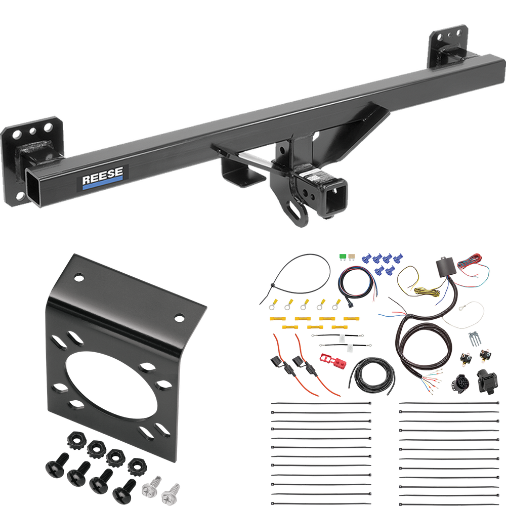 Se adapta al paquete de enganche de remolque Porsche Cayenne 2011-2018 con cableado RV de 7 vías de Reese Towpower