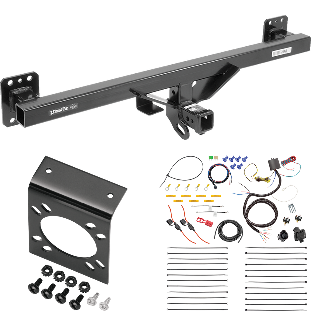 Fits 2007-2016 Audi Q7 Trailer Hitch Tow PKG w/ 7-Way RV Wiring By Draw-Tite