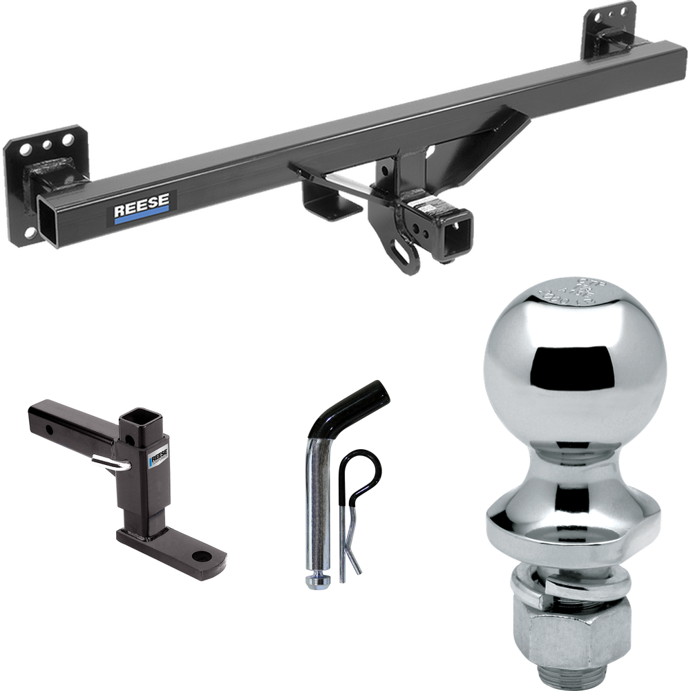 Fits 2011-2017 Volkswagen Touareg Trailer Hitch Tow PKG w/ Adjustable Drop Rise Ball Mount + Pin/Clip + 1-7/8" Ball By Reese Towpower