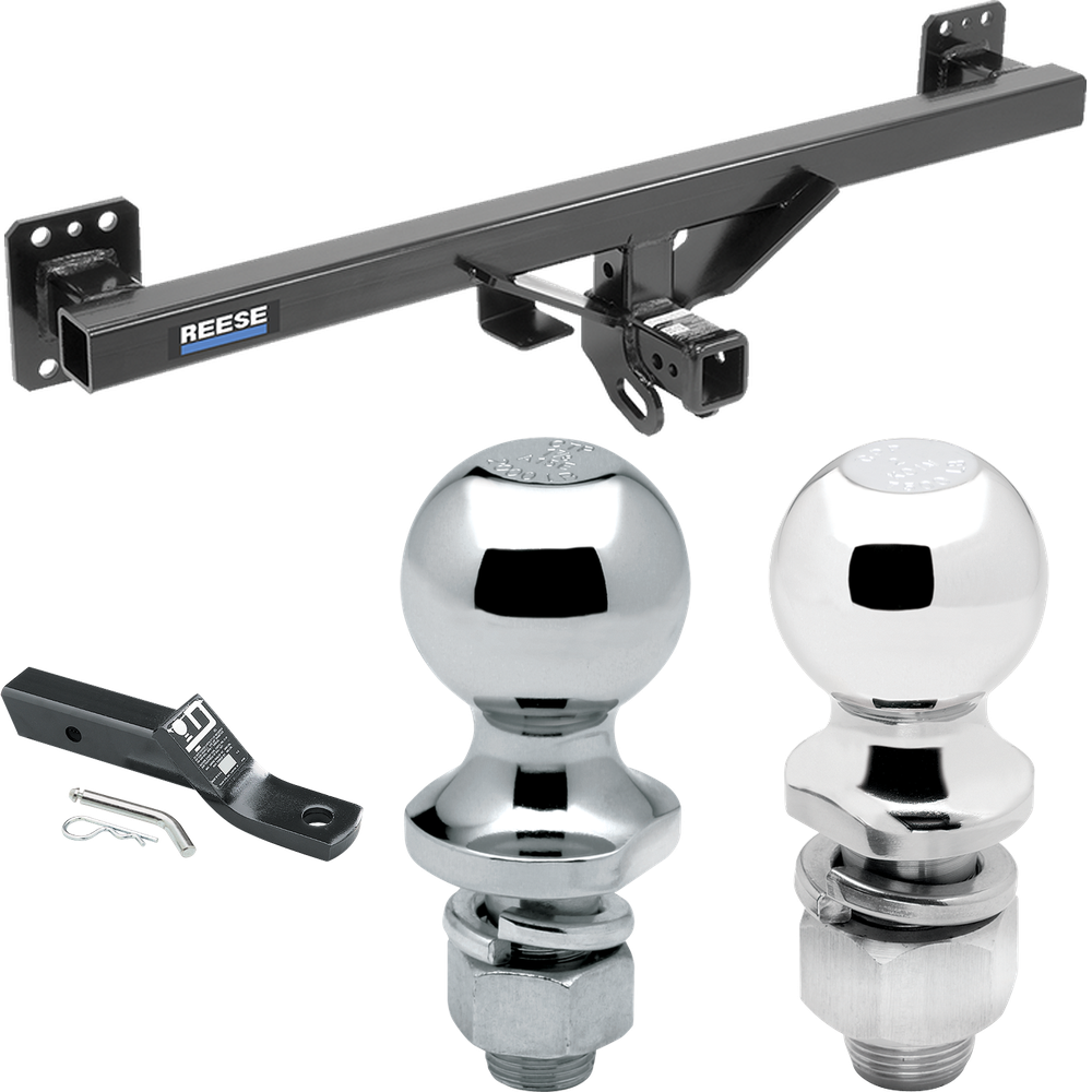 Fits 2007-2016 Audi Q7 Trailer Hitch Tow PKG w/ Ball Mount w/ 2" Drop & 2" Ball + 1-7/8" Ball By Reese Towpower