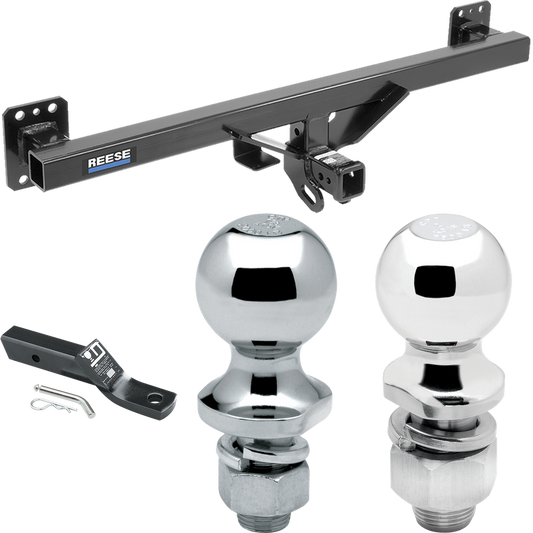 Fits 2007-2016 Audi Q7 Trailer Hitch Tow PKG w/ Ball Mount w/ 2" Drop & 2" Ball + 1-7/8" Ball By Reese Towpower