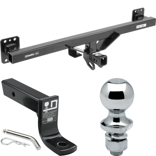 Fits 2011-2017 Volkswagen Touareg Trailer Hitch Tow PKG w/ Ball Mount w/ 4" Drop + 1-7/8" Ball By Draw-Tite