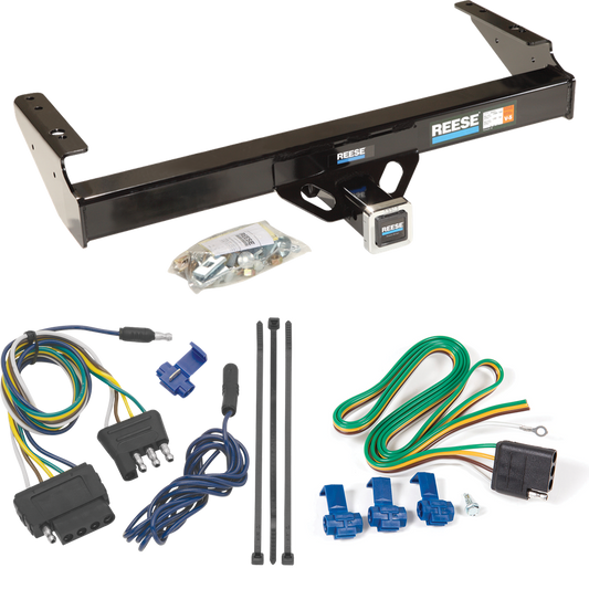 Fits 1975-1979 Ford F-350 Trailer Hitch Tow PKG w/ 5-Flat Wiring Harness By Reese Towpower