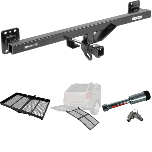 Se adapta al paquete de enganche de remolque Audi Q7 2007-2016 con transportador de carga + rampa plegable + bloqueo de enganche de Draw-Tite