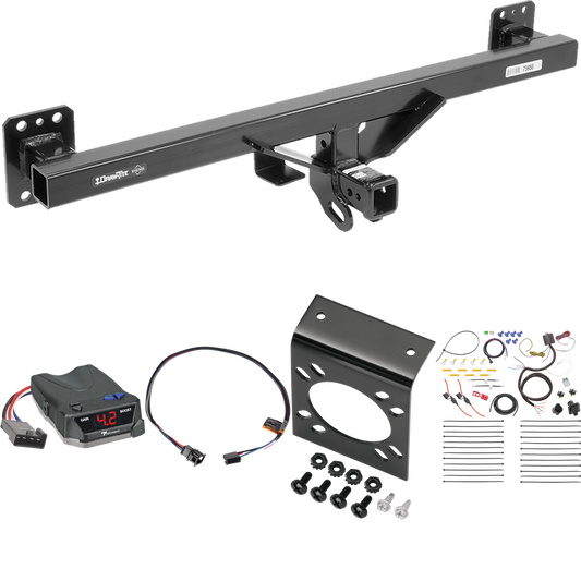 Fits 2011-2018 Porsche Cayenne Trailer Hitch Tow PKG w/ Tekonsha BRAKE-EVN Brake Control + Plug & Play BC Adapter + 7-Way RV Wiring By Draw-Tite