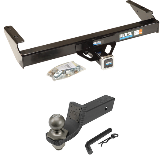 Fits 1975-1979 Ford F-250 Trailer Hitch Tow PKG + Interlock Tactical Starter Kit w/ 2" Drop & 2" Ball By Reese Towpower