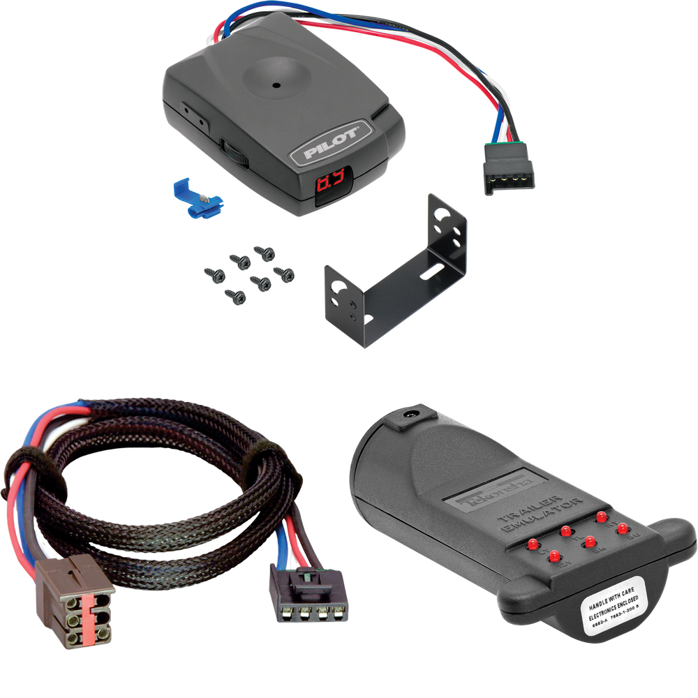 Fits 2002-2007 Gulf Stream Conquest BT Cruiser Motorhome Pro Series Pilot Brake Control + Plug & Play BC Adapter + Brake Control Tester Trailer Emulator (For w/ factory 7 Way Models) By Pro Series