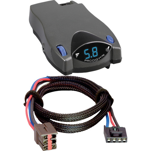 Fits 2019-2020 Entegra Coach Vision Motorhome Tekonsha Prodigy P2 Brake Control + Plug & Play BC Adapter (For w/ factory Tow Package Models) By Tekonsha