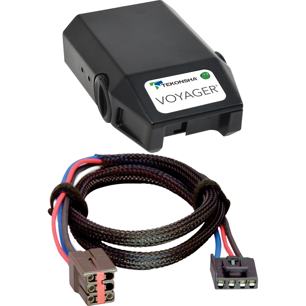 Se adapta a Fleetwood Terra Motorhome Tekonsha Voyager 2009-2016, control de freno + adaptador BC Plug &amp; Play (para modelos con paquete de remolque de fábrica) de Tekonsha