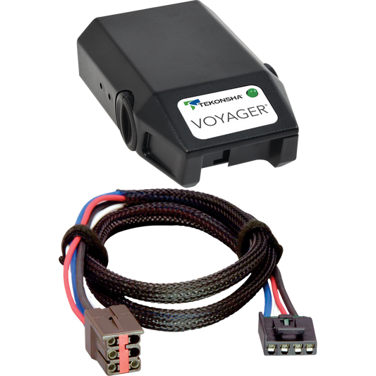 Se adapta a Fleetwood Terra Motorhome Tekonsha Voyager 2009-2016, control de freno + adaptador BC Plug &amp; Play (para modelos con paquete de remolque de fábrica) de Tekonsha