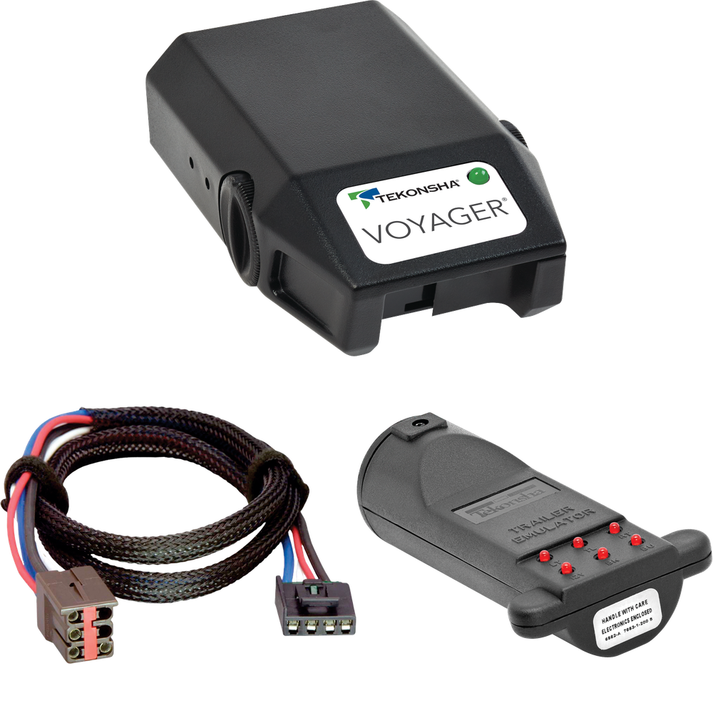 Fits 1991-2019 Ford Explorer Tekonsha Voyager Brake Control + Plug & Play BC Adapter + Brake Control Tester Trailer Emulator By Tekonsha