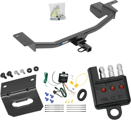 Fits 2010-2012 Volkswagen GTI Trailer Hitch Tow PKG w/ 4-Flat Wiring Harness + Bracket + Tester (For Hatchback, (Canada Only) Models) By Reese Towpower