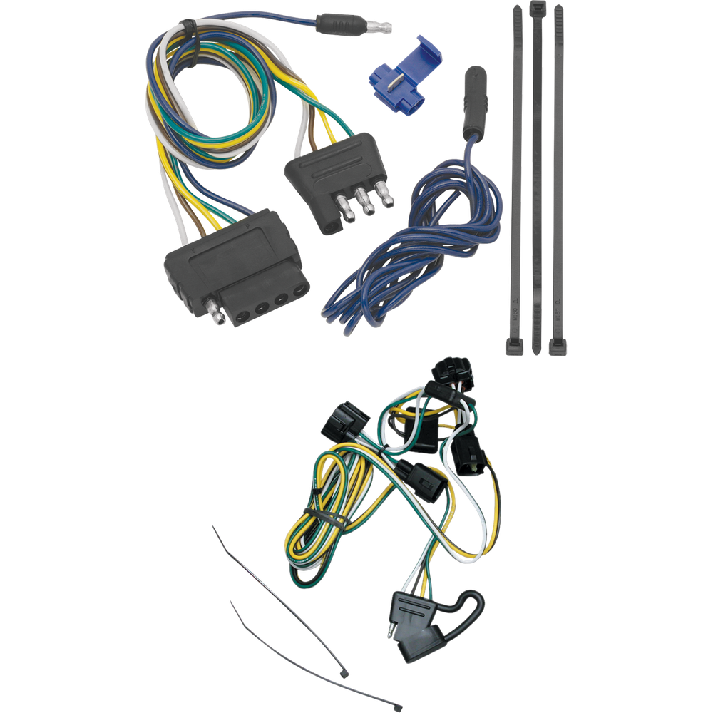 Fits 1995-2002 Dodge Ram 2500 Vehicle End Wiring Harness 5-Way Flat (For w/Deep Drop Bumper Models) By Tekonsha