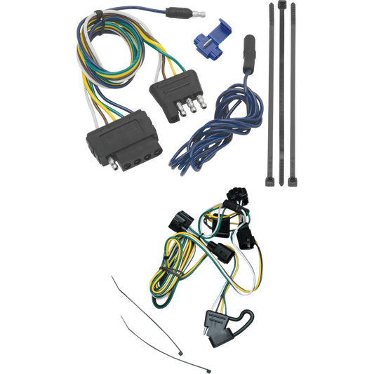 Fits 1995-2002 Dodge Ram 2500 Vehicle End Wiring Harness 5-Way Flat (For w/Deep Drop Bumper Models) By Tekonsha