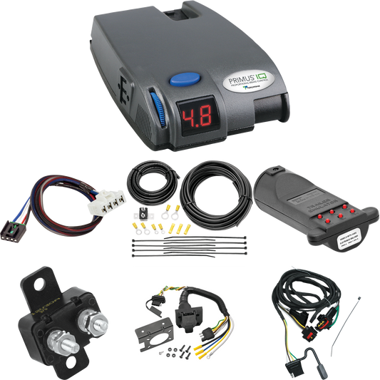 Fits 2011-2011 RAM Dakota 7-Way RV Wiring + Tekonsha Primus IQ Brake Control + Plug & Play BC Adapter + 7-Way Tester and Trailer Emulator By Tekonsha