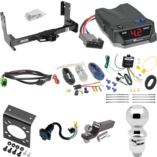 Fits 2022-2022 Mercedes-Benz Sprinter 2500 Trailer Hitch Tow PKG w/ Tekonsha BRAKE-EVN Brake Control + Plug & Play BC Adapter + 7-Way RV Wiring + 2" & 2-5/16" Ball & Drop Mount (Excludes: w/Factory Step Bumper Models) By Reese Towpower