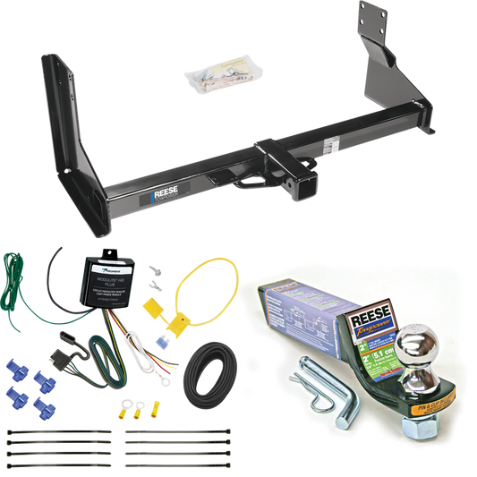 Fits 2022-2023 Mercedes-Benz Sprinter 2500 Trailer Hitch Tow PKG w/ 4-Flat Wiring + Starter Kit Ball Mount w/ 2" Drop & 1-7/8" Ball (For w/Factory Step Bumper Excluding Models w/30-3/8” Frame Width Models) By Reese Towpower