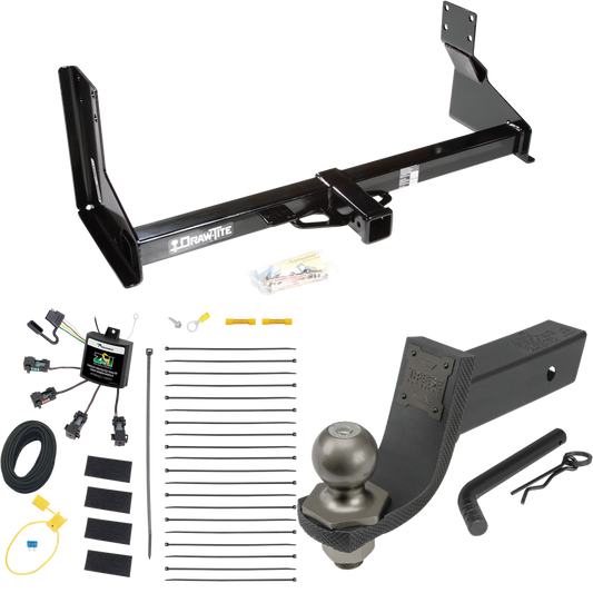 Fits 2022-2023 Mercedes-Benz Sprinter 2500 Trailer Hitch Tow PKG w/ 4-Flat Zero Contact "No Splice" Wiring + Interlock Tactical Starter Kit w/ 3-1/4" Drop & 2" Ball (For w/Factory Step Bumper Excluding Models w/30-3/8” Frame Width Models) By Draw-Tit