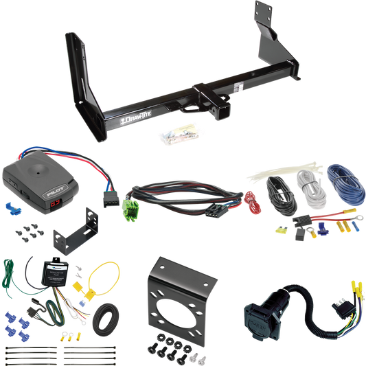 Fits 2022-2022 Mercedes-Benz Sprinter 2500 Trailer Hitch Tow PKG w/ Pro Series Pilot Brake Control + Plug & Play BC Adapter + 7-Way RV Wiring (For w/Factory Step Bumper Excluding Models w/30-3/8” Frame Width Models) By Draw-Tite