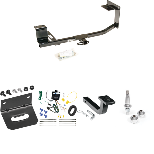 Se adapta al paquete de enganche de remolque Volkswagen Golf 2010-2014 con arnés de cableado de 4 planos + barra de tracción + bolas intercambiables de 1-7/8" y 2" + soporte de cableado (para modelos Wagon, (sólo Canadá)) de Draw-Tite