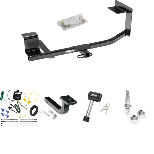 Se adapta al paquete de remolque de enganche para remolque Volkswagen Golf 2010-2014 con arnés de cableado de 4 planos + barra de tracción + bolas intercambiables de 1-7/8" y 2" + bloqueo de enganche (para modelos Wagon, (sólo Canadá)) de Reese Towpower