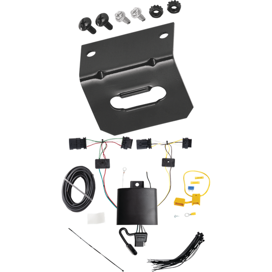 Se adapta al arnés de cableado del remolque del extremo del vehículo de 4 planos del BMW X1 2020-2023 + soporte de cableado de Tekonsha