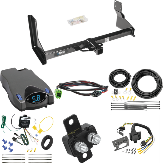 Fits 2022-2022 Mercedes-Benz Sprinter 3500 Trailer Hitch Tow PKG w/ Tekonsha Prodigy P2 Brake Control + Plug & Play BC Adapter + 7-Way RV Wiring (For w/Factory Step Bumper Excluding Models w/30-3/8” Frame Width Models) By Reese Towpower