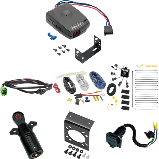 Fits 2022-2022 Mercedes-Benz Sprinter 3500 7-Way RV Wiring w/ Zero Contact ZCI Module + Pro Series Pilot Brake Control + Plug & Play BC Adapter + 7-Way Tester By Tekonsha